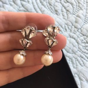 Bhldn wedding earrings.